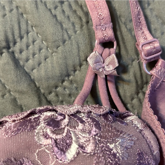 Frederick’s of Hollywood Gel Bra 34B Purple/Lavender Vintage - Picture 3 of 16